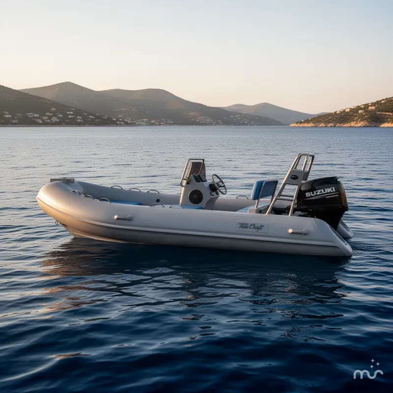 Slide: The Image of Tide Craft Custom Grey and Blue Catalina 13 2026 - 2