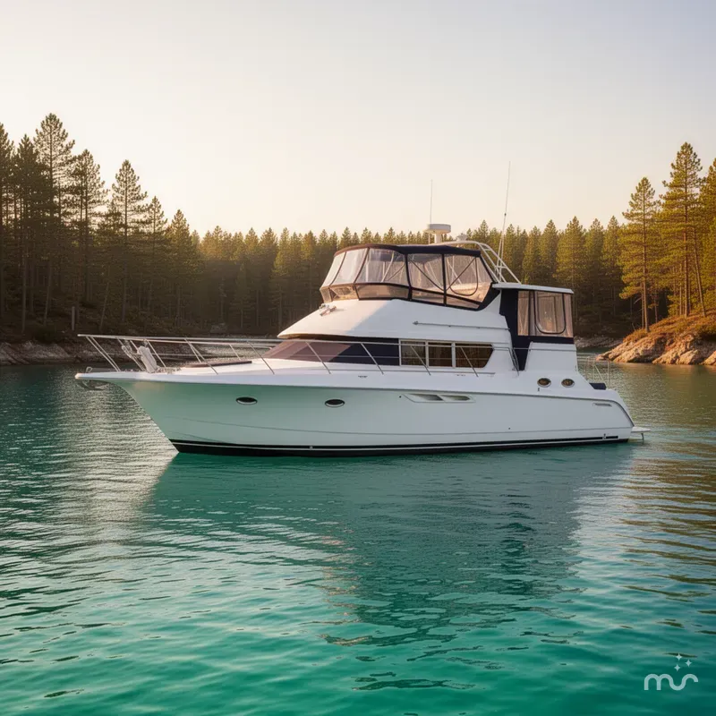 Slide: The Image of Silverton 442 Cockpit Motor Yacht 1996 - 2