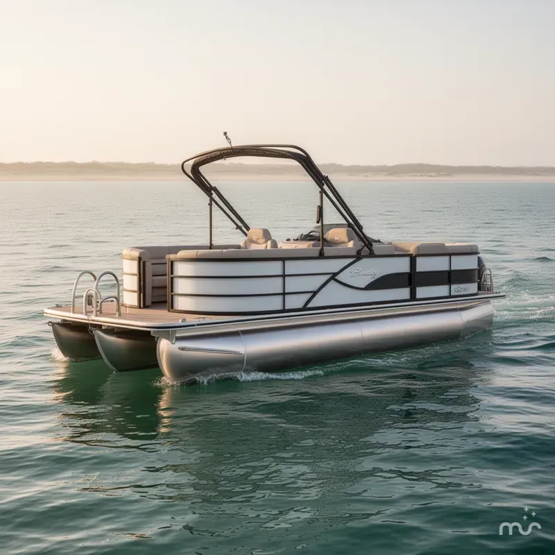 Slide: The Image of Bentley Pontoons Legacy 223 Navigator 2026 - 2