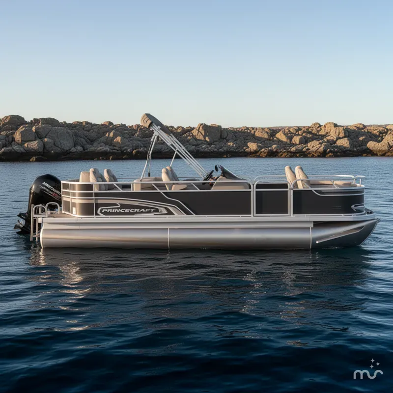 Slide: The Image of Princecraft Sportfisher 21 4-S Tritoon & 115HP Mercury ProXS -$32,995 2018 - 2