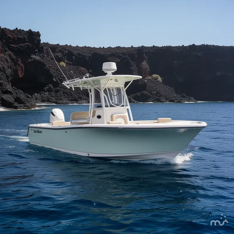 Slide: The Image of Sea Born LX24 Center Console 2019 - 2