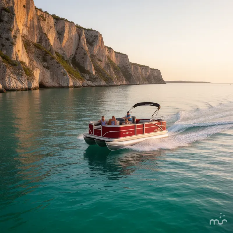 Slide: The Image of Sun Tracker Party Barge 18 DLX 2026 - 4