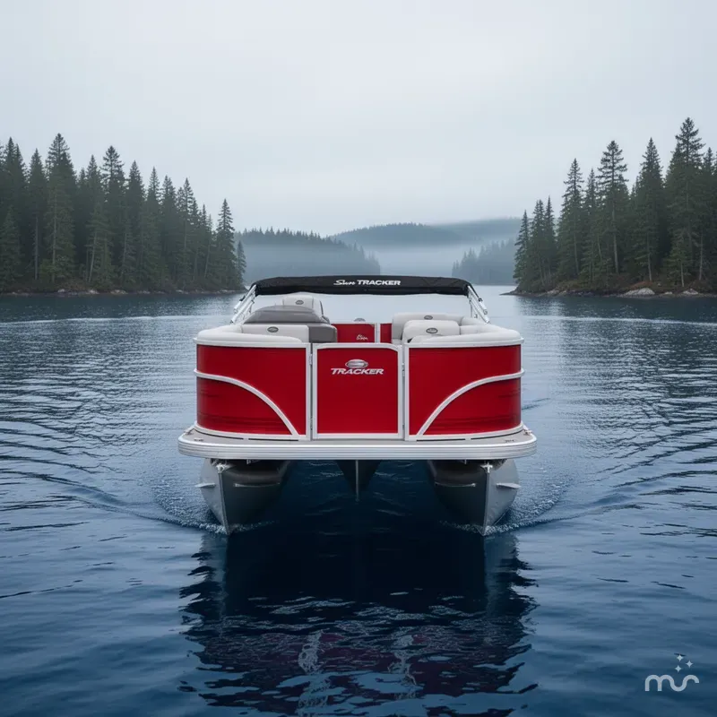 Slide: The Image of Sun Tracker Party Barge 18 DLX 2026 - 1