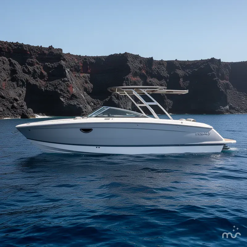 Slide: The Image of Cobalt R8 Outboard 2022 - 2