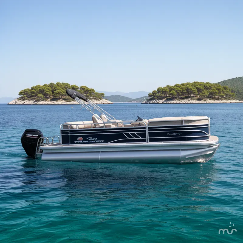 Slide: The Image of Sun Tracker Party Barge 20 DLX 2022 - 2