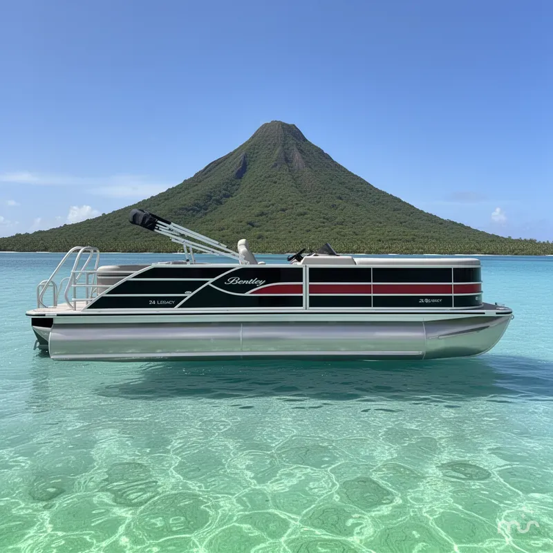 Slide: The Image of Bentley Pontoons Legacy Swingback 240 2026 - 2