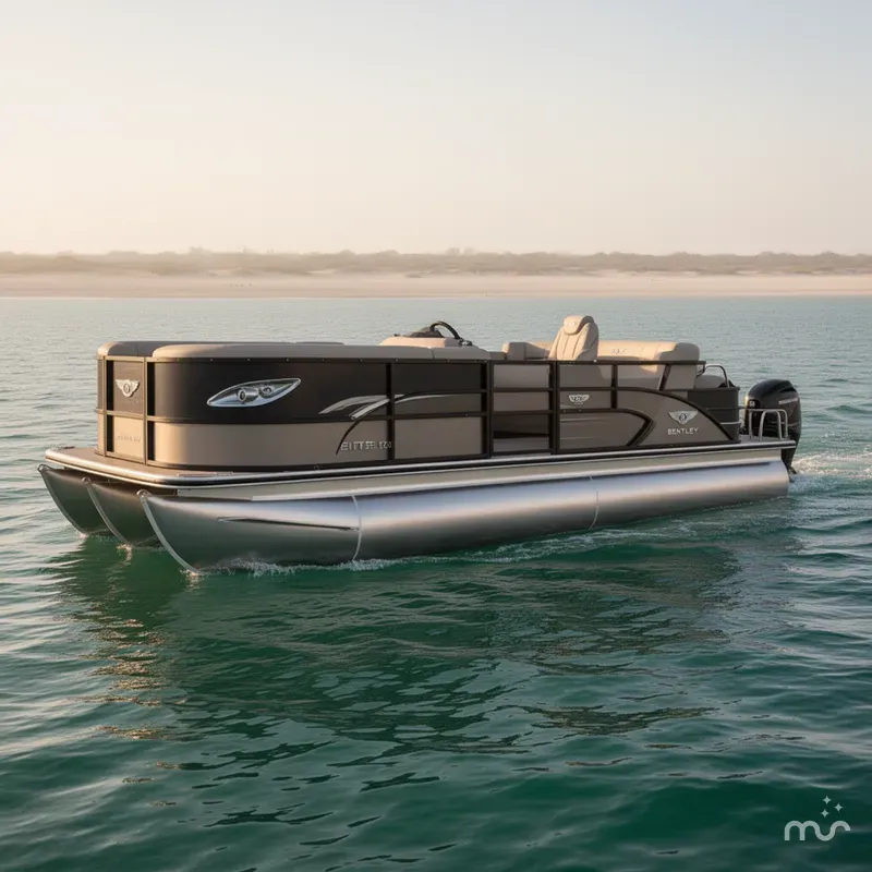 Slide: The Image of Bentley Pontoons Elite 223 Rear Lounger (3/4 Tube) 2021 - 0