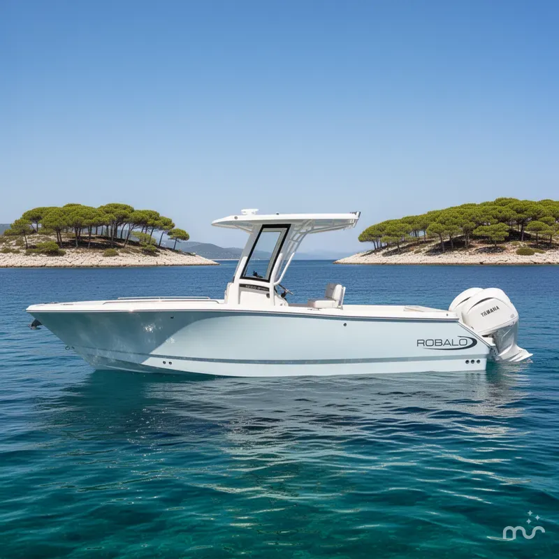 Slide: The Image of Robalo R300 Center Console 2026 - 2