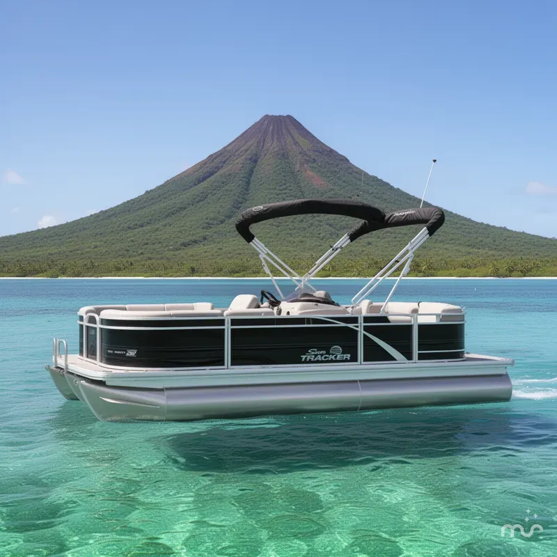 The Image of Sun Tracker Party Barge 22 RF DLX 2026 - 0