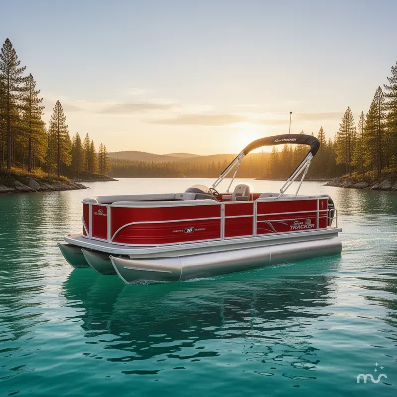 Slide: The Image of Sun Tracker Party Barge 18 DLX 2026 - 4