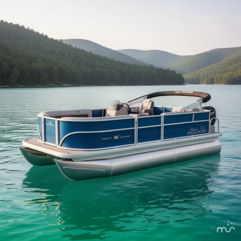 The Image of Sun Tracker Party Barge 16 DLX 2026 - 0