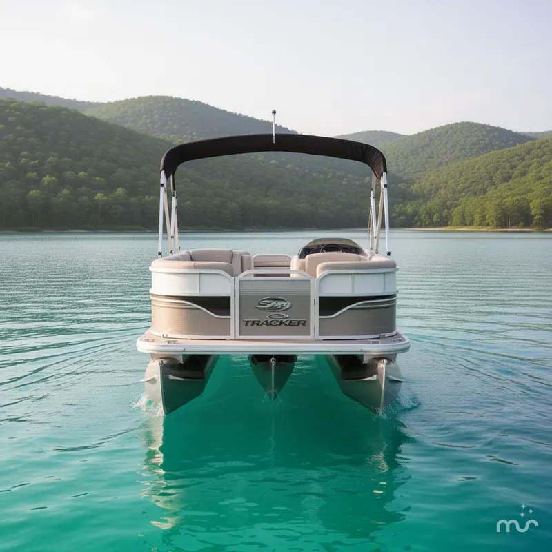Slide: The Image of Sun Tracker Party Barge 16 DLX 2026 - 3