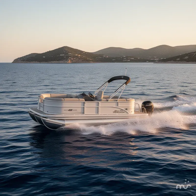 Slide: The Image of Sun Tracker Party Barge 20 DLX 2026 - 4
