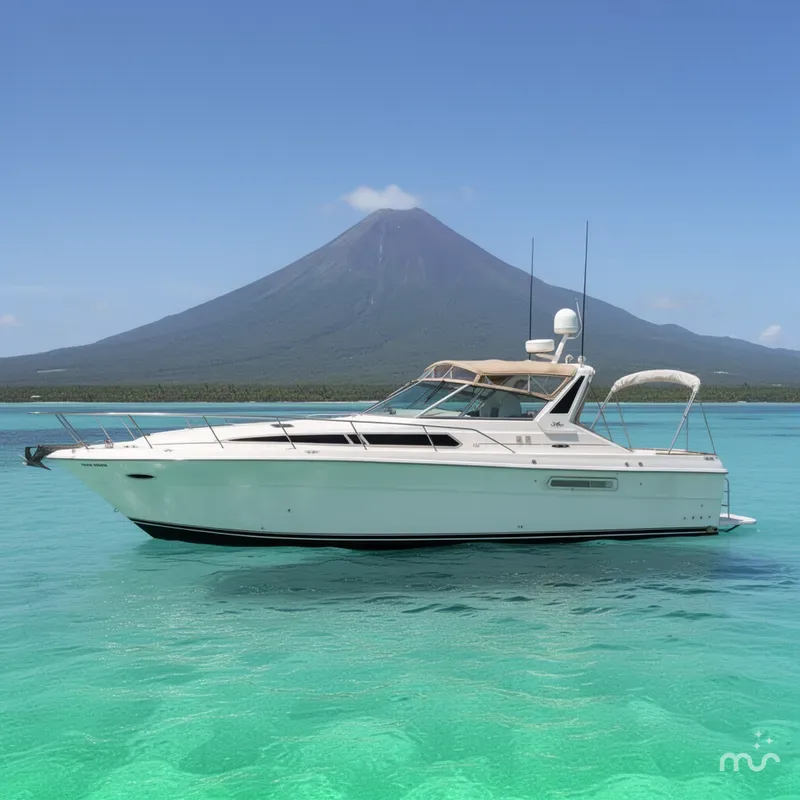 Slide: The Image of Sea Ray 390 Express Cruiser 1989 - 2