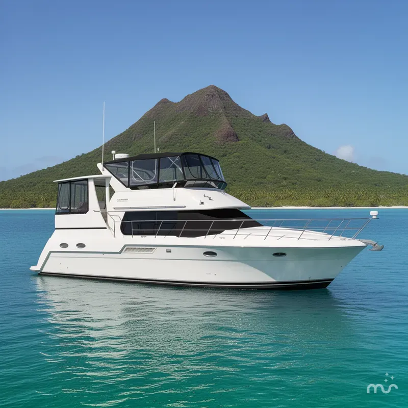 Slide: The Image of Carver Yachts 406 Motor Yacht 2001 - 2