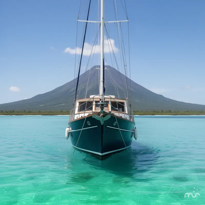 Slide: The Image of Crealock designed custom built raised cabintop schooner 1997 - 3