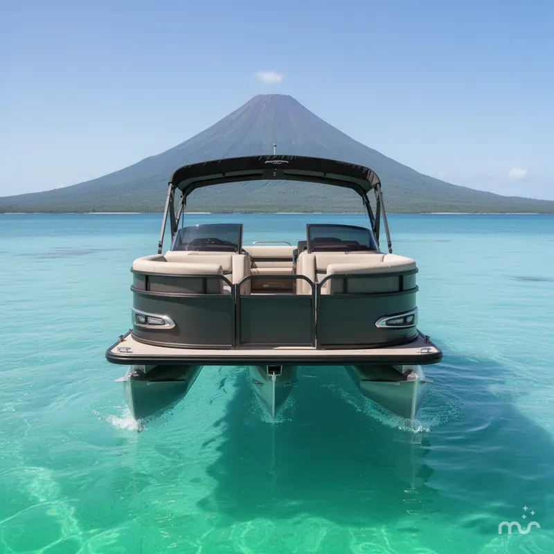 Slide: The Image of Avalon Catalina Quad Lounger Windshield 25 FT 2026 - 3