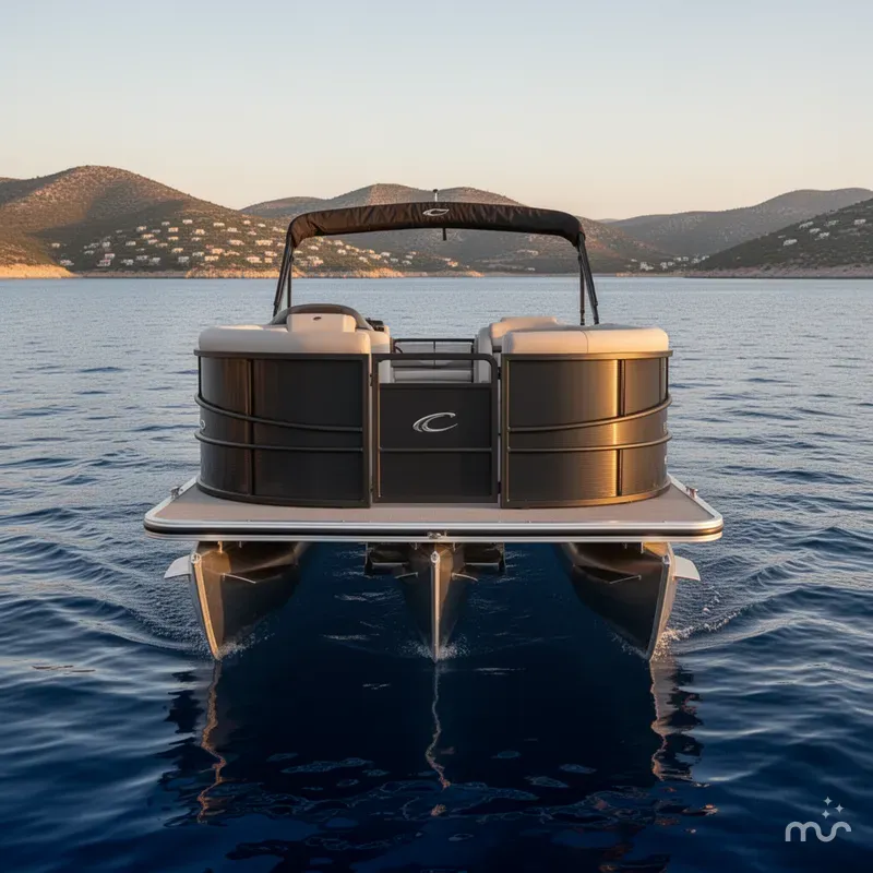Slide: The Image of Crest Conquest SE 220 Cruise Tri-Toon w/150 and Trailer 2026 - 1