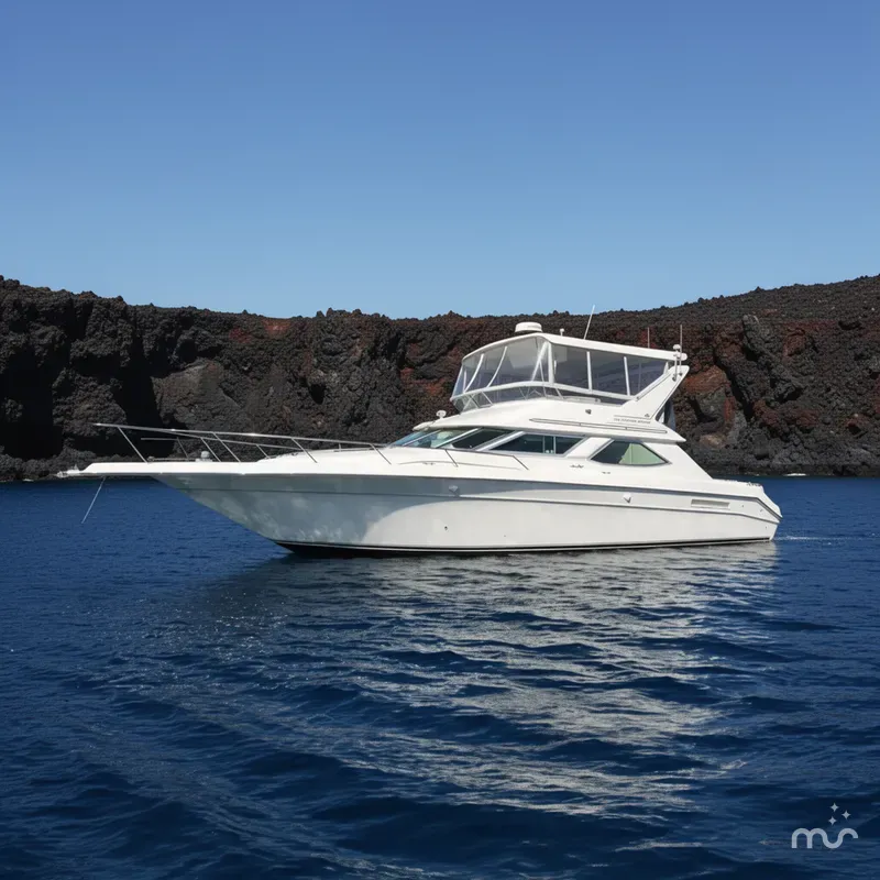 Slide: The Image of Sea Ray 440 Express Bridge 1994 - 2