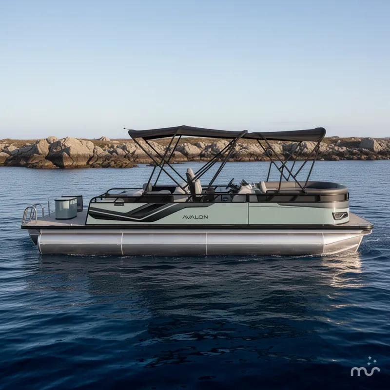 Slide: The Image of Avalon Venture 85 25' Cruise Rear Bench Triple-Toon - IN STOCK - $78,637 2026 - 2