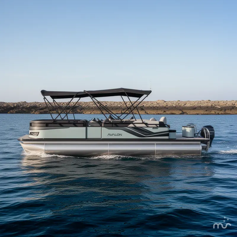 Slide: The Image of Avalon Venture 85 25' Cruise Rear Bench Triple-Toon - IN STOCK - $78,637 2026 - 4