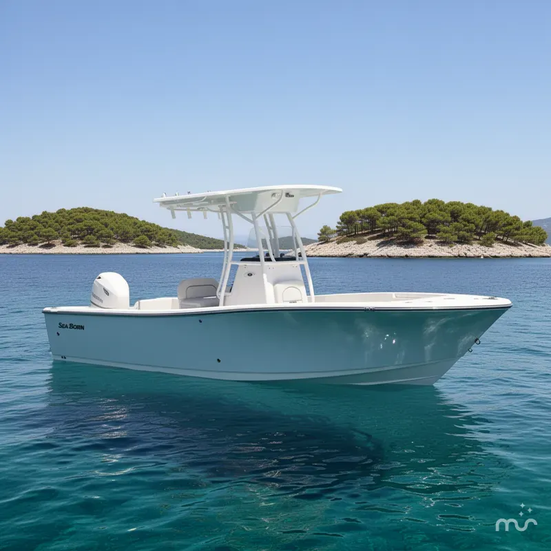 Slide: The Image of Sea Born LX24 Center Console 2019 - 2