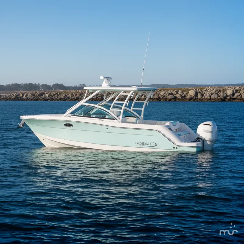 Slide: The Image of Robalo R317 Dual Console 2025 - 2
