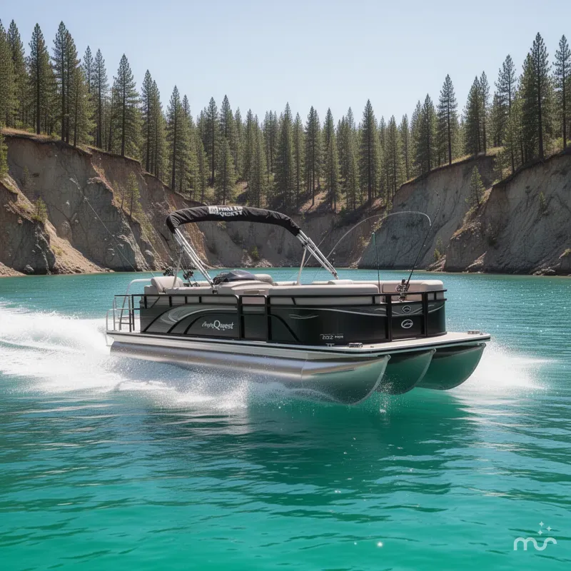 The Image of Angler Qwest Pontoons A 8522 FAMILY FISH PRO 2023 - 0
