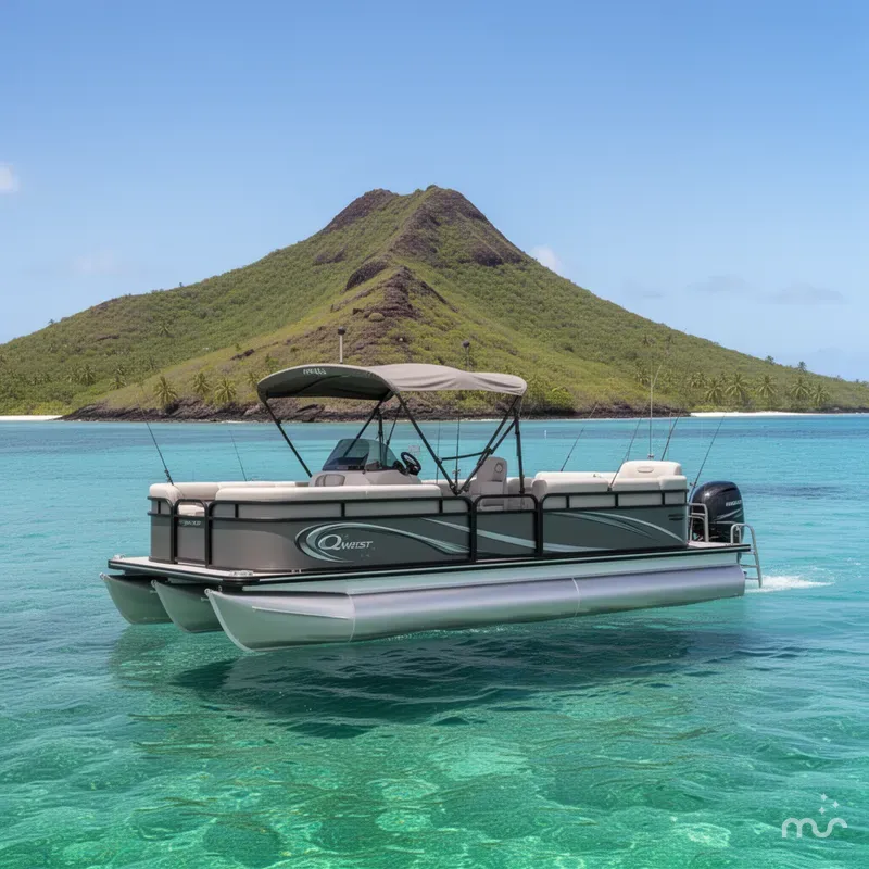 The Image of Angler Qwest Pontoons 8524 ALL SPORT 2023 - 0