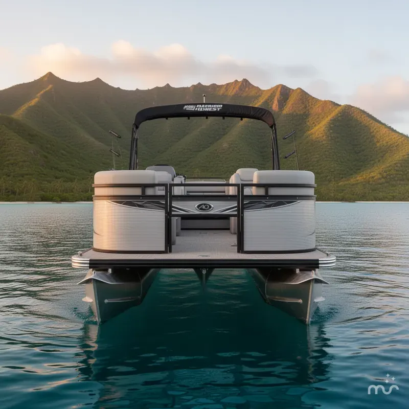 Slide: The Image of Angler Qwest Pontoons AQ 8524 FAMILY FISH PRO RA 2023 - 3