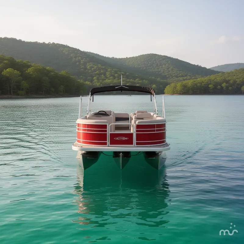 Slide: The Image of Sun Tracker Party Barge 18 DLX 2026 - 1