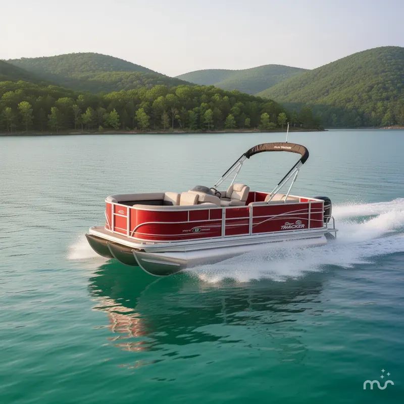 Slide: The Image of Sun Tracker Party Barge 18 DLX 2026 - 4