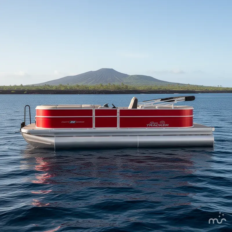 Slide: The Image of Sun Tracker Party Barge 22 DLX 2026 - 2