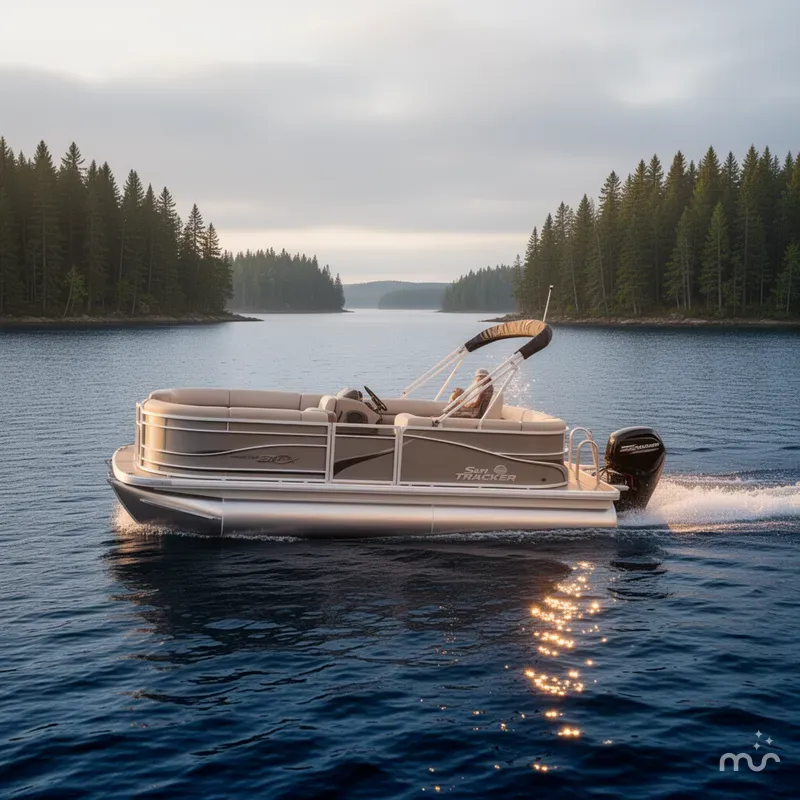 Slide: The Image of Sun Tracker Party Barge 20 DLX 2026 - 4