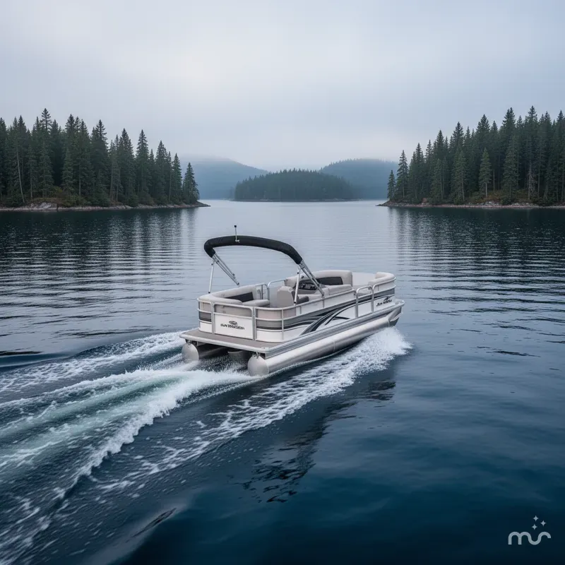 Slide: The Image of Sun Tracker Party Barge 16 DLX 2026 - 4