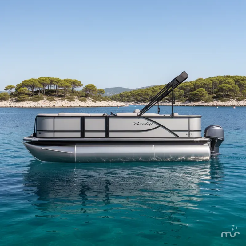 Slide: The Image of Bentley Pontoons LE 3 Point 180 2026 - 2