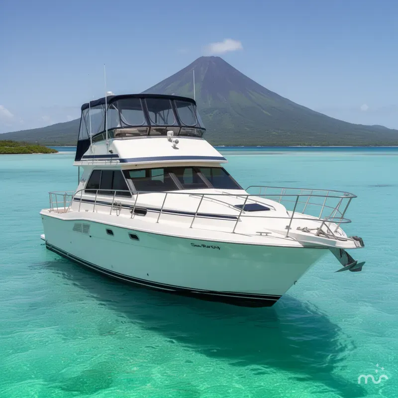 Slide: The Image of Sea Ray 410 Aft Cabin 1987 - 2