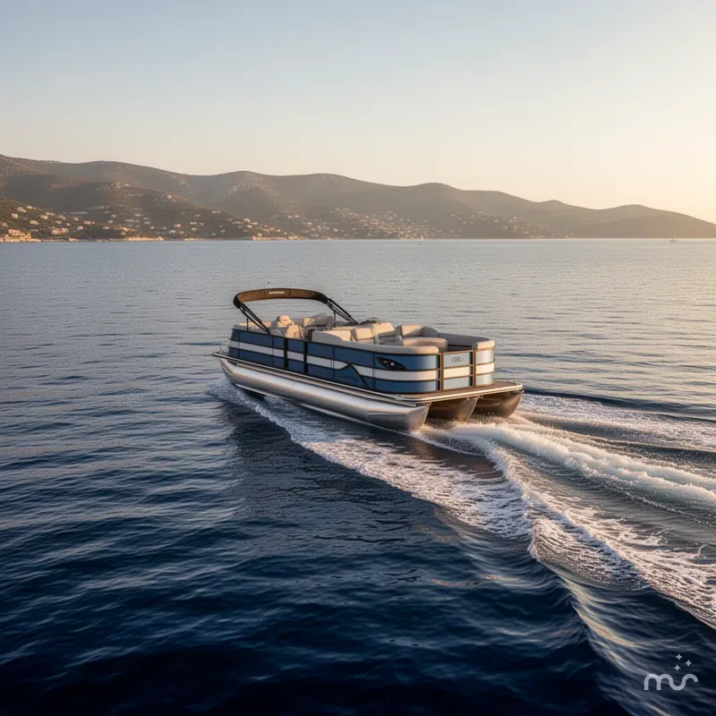 Slide: The Image of Bentley Pontoons Legacy Quad Swing Back 243 2026 - 2