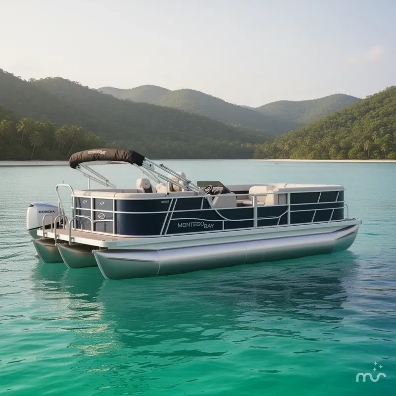 Slide: The Image of Montego Bay 140HP C8522 BR Deluxe Cruise Pontoon 2026 - 2