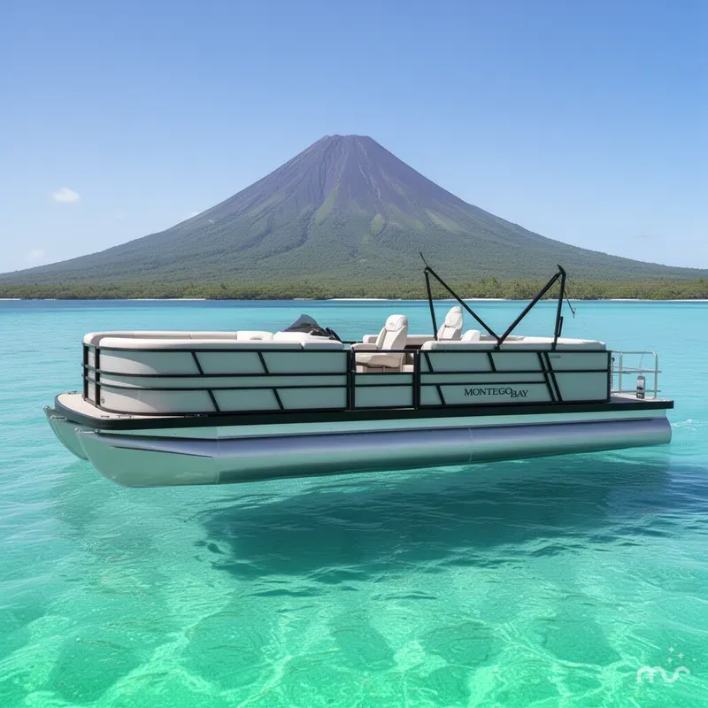 Slide: The Image of Montego Bay 200HP ST8524 SB Deluxe Cruise Sport Tri-Toon 2026 - 2