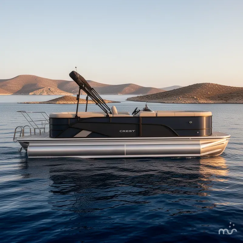 Slide: The Image of Crest Classic 220 SLRC Extended Rear Deck, 90hp, Trailer 2025 - 2