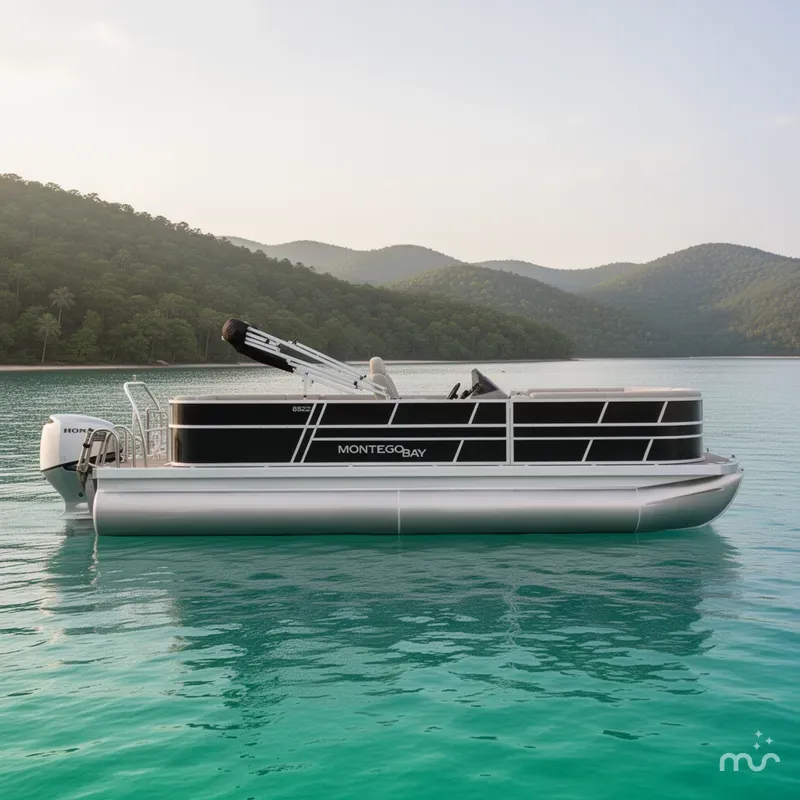 Slide: The Image of Montego Bay 140HP C8522 SB Deluxe Cruise Pontoon 2026 - 2