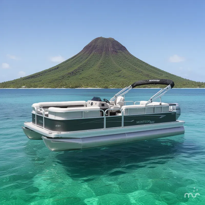 Slide: The Image of Montego Bay 90HP C8520 STD Cruise Pontoon 2025 - 2