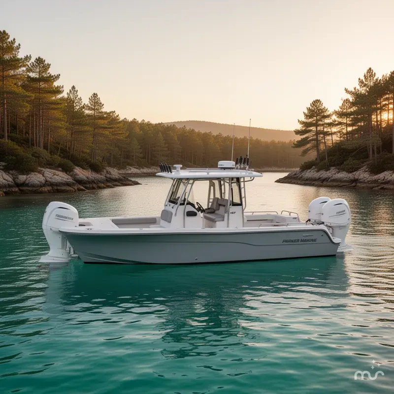 Slide: The Image of Parker Marine 247 Explorer TWIN 150S AND AIR COND. 2026 - 2