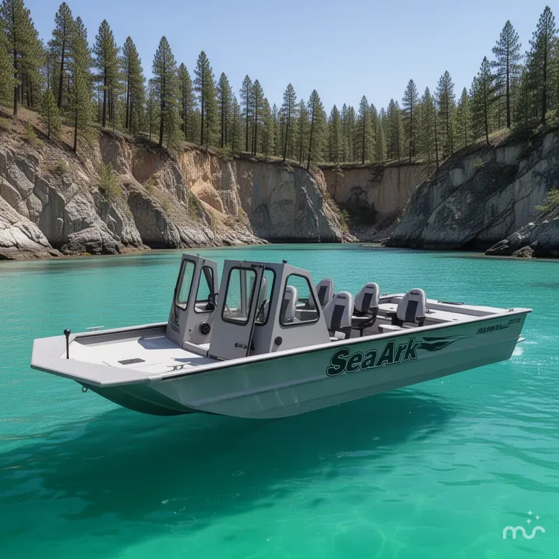 Slide: The Image of SeaArk 2272 MVT Flatcat 2026 - 2