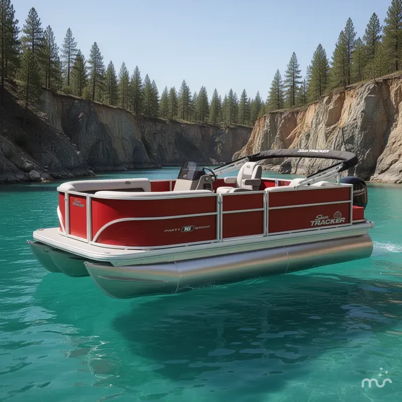 The Image of Sun Tracker Party Barge 16 DLX 2026 - 0