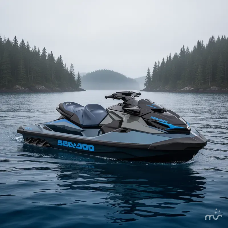 Slide: The Image of Sea-Doo GTX 300 Tech Package, Audio, iDF, iBR 2026 - 2