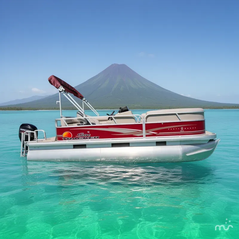 Slide: The Image of Sun Tracker Party Barge 20 DLX 2014 - 2