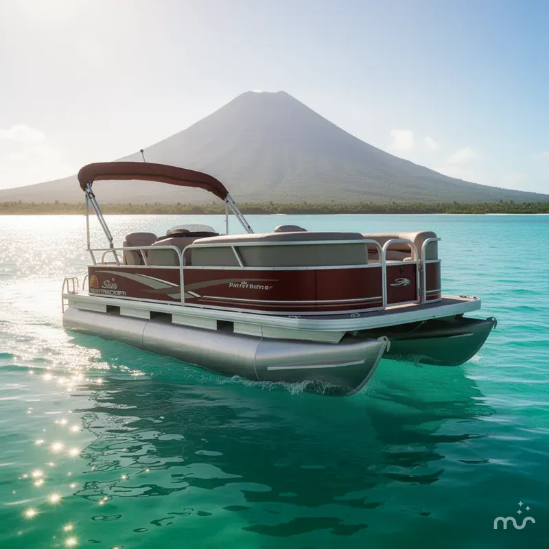 Slide: The Image of Sun Tracker Party Barge 20 DLX 2014 - 4