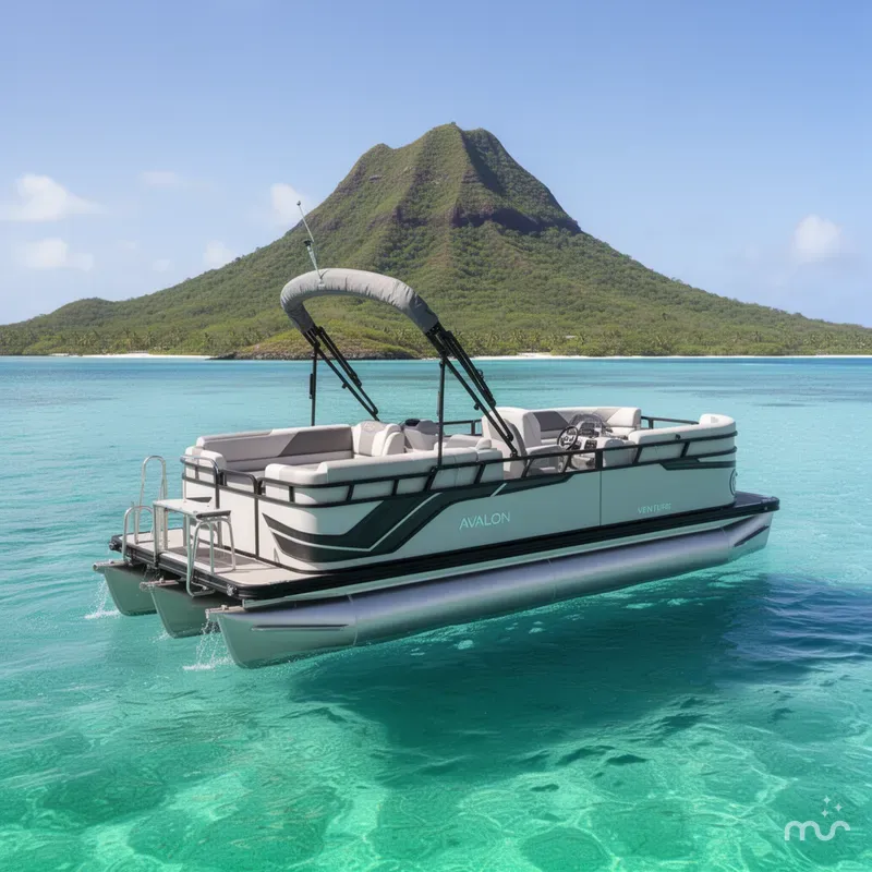 The Image of Avalon Venture 85 Quad Lounge - 23 FT w/ 150HP Mercury! 2026 - 0